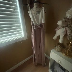 size: medium, She’s so Lucky jumpsuit - mauve/ Fashion Nova